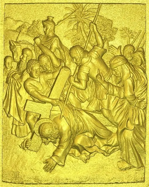 

Jesus all scenes way of the cross 3d model relief for cnc in STL file format--path of sorrow 3