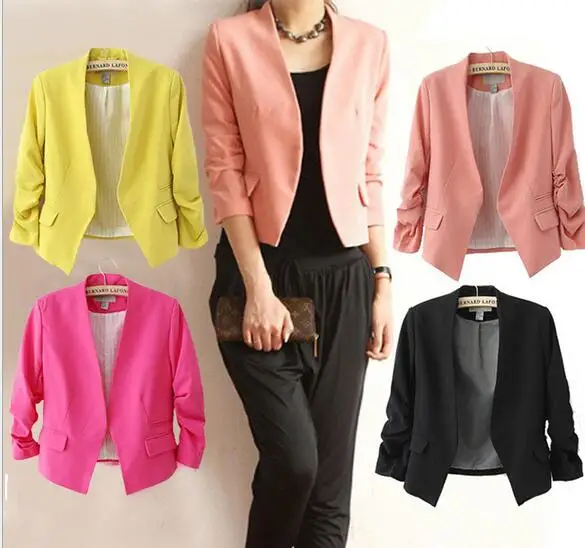 Европейский и американский стиль без пряжки маленький костюм женский девять