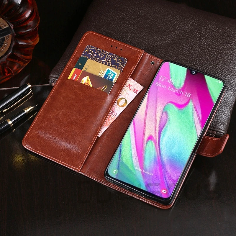 Роскошный кожаный чехол с откидной крышкой для Samsung Galaxy A40 2019 SM-A405F/DS A 40 A405 кошелек