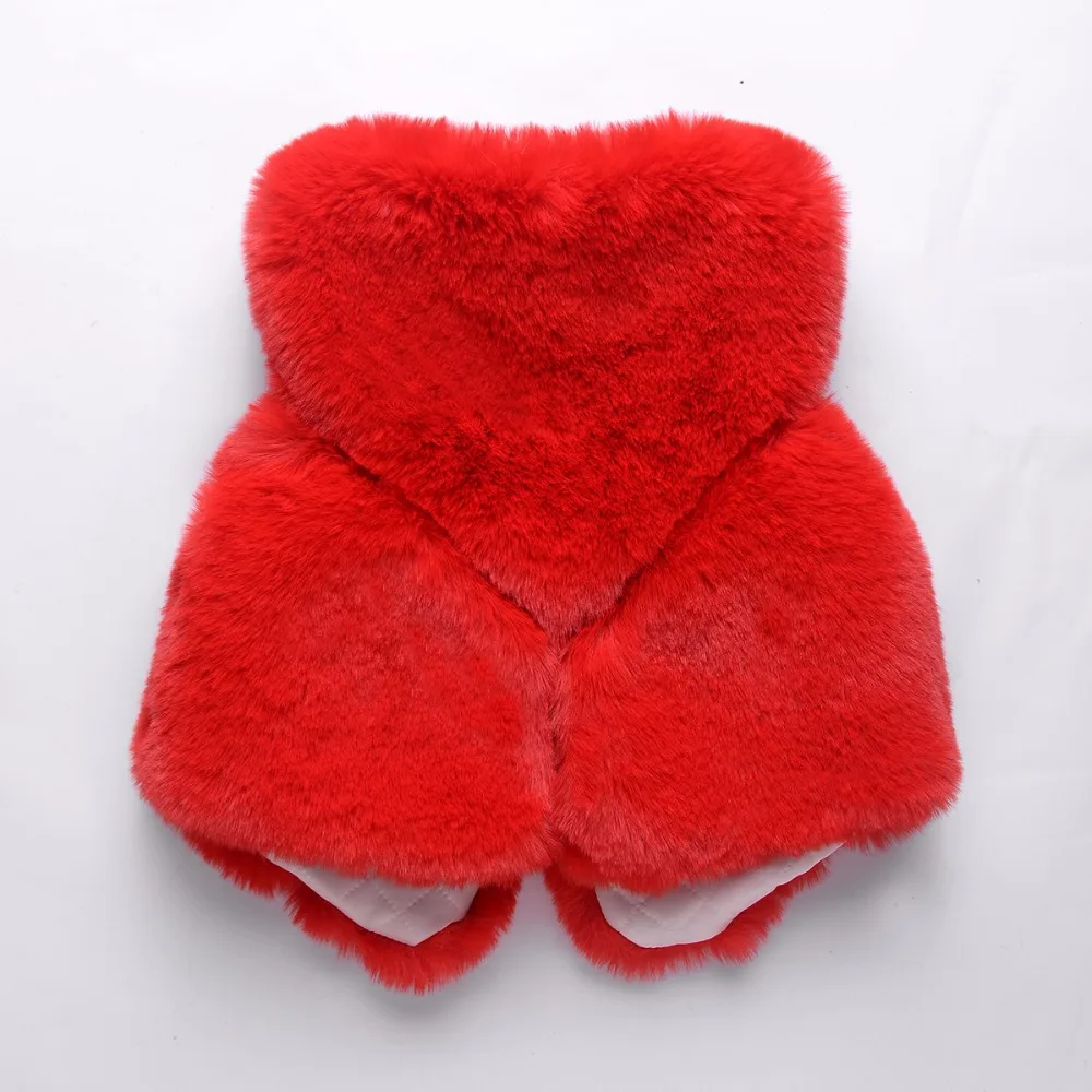 Жилет для девочек 2018 бренд зимние толстые теплые детские Девушки искусственного