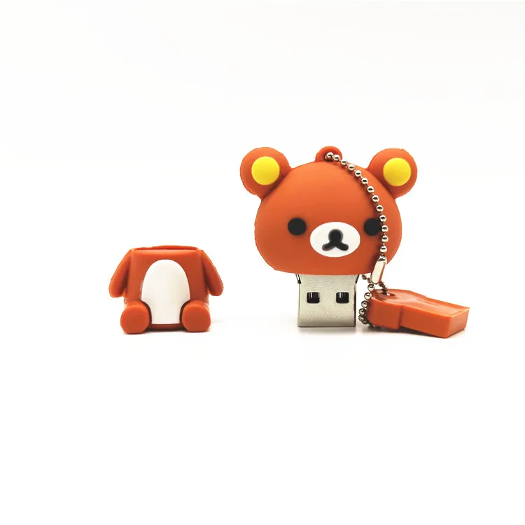 Новый милый USB флеш накопитель Rilakkuma в виде медведя 4 ГБ 8 16 32 64 флешка карта памяти