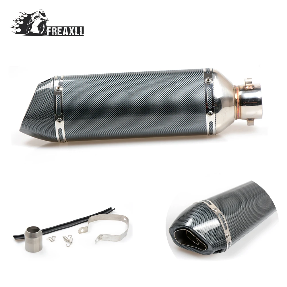 

36-51MM Universal motorcycle racing Exhaust Modified Moto Escape Muffle pipe fit most motorcycle ATV Scooter For YAMAHA R 15 Jog