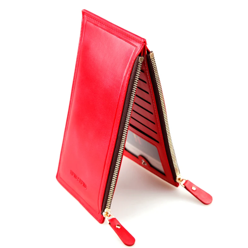 Кошелек женский вместительный однотонный на молнии | Багаж и сумки