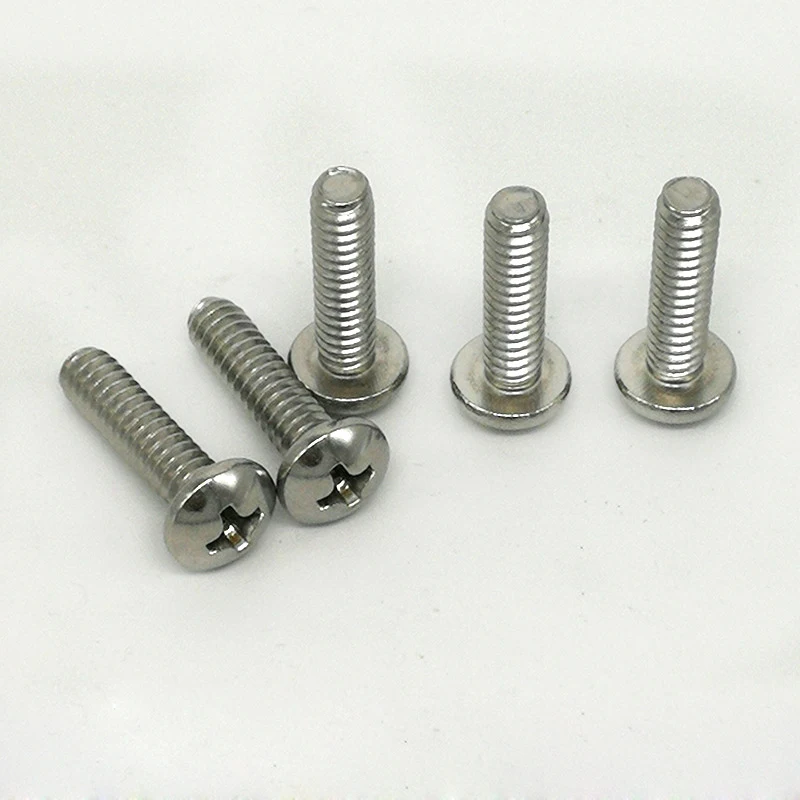 50 шт. 2 # 56 UNC 1/8 &quot5/32&quot 3/16 &quot3/8&quot 1 &quot304 шурупы из Нержавеющей Стали Phillips с круглой