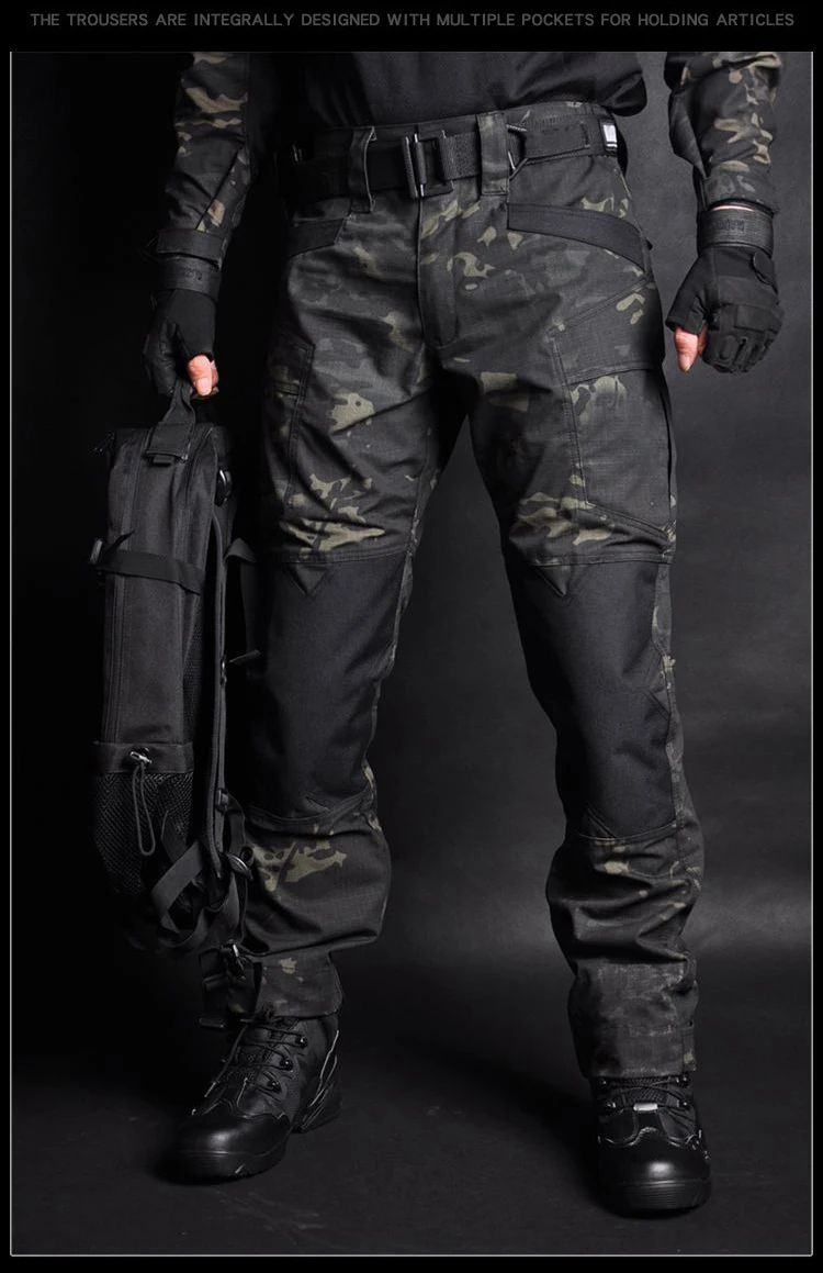 Refire gear, камуфляжные штаны для бега, военные тактические штаны для мужчин, армейские военные водонепроницаемые брюки-карго, мульти одежда с карманами, непромокаемые брюки