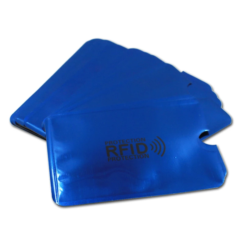 6 шт Многоцветный Анти Rfid Блокировка ридер замок банк держатель для карт ID карты Чехол Rfid защита металлический кредитный держатель для карт Алюминий