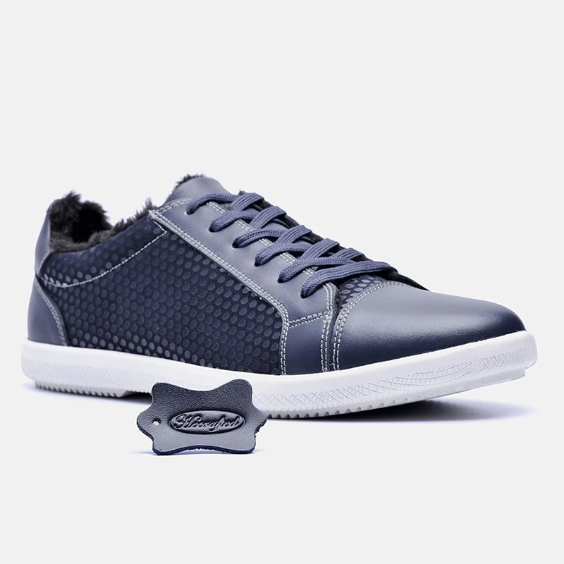 2018 Winter Men Casual Shoes 36~48 Cow Split Brand Warm Flat #JMA168 | Обувь