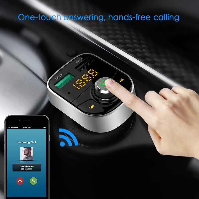 Беспроводная гарнитура Bluetooth автомобильный комплект A2DP автомобильное зарядное