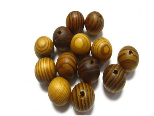 

300 шт., деревянные бусины, 6 мм