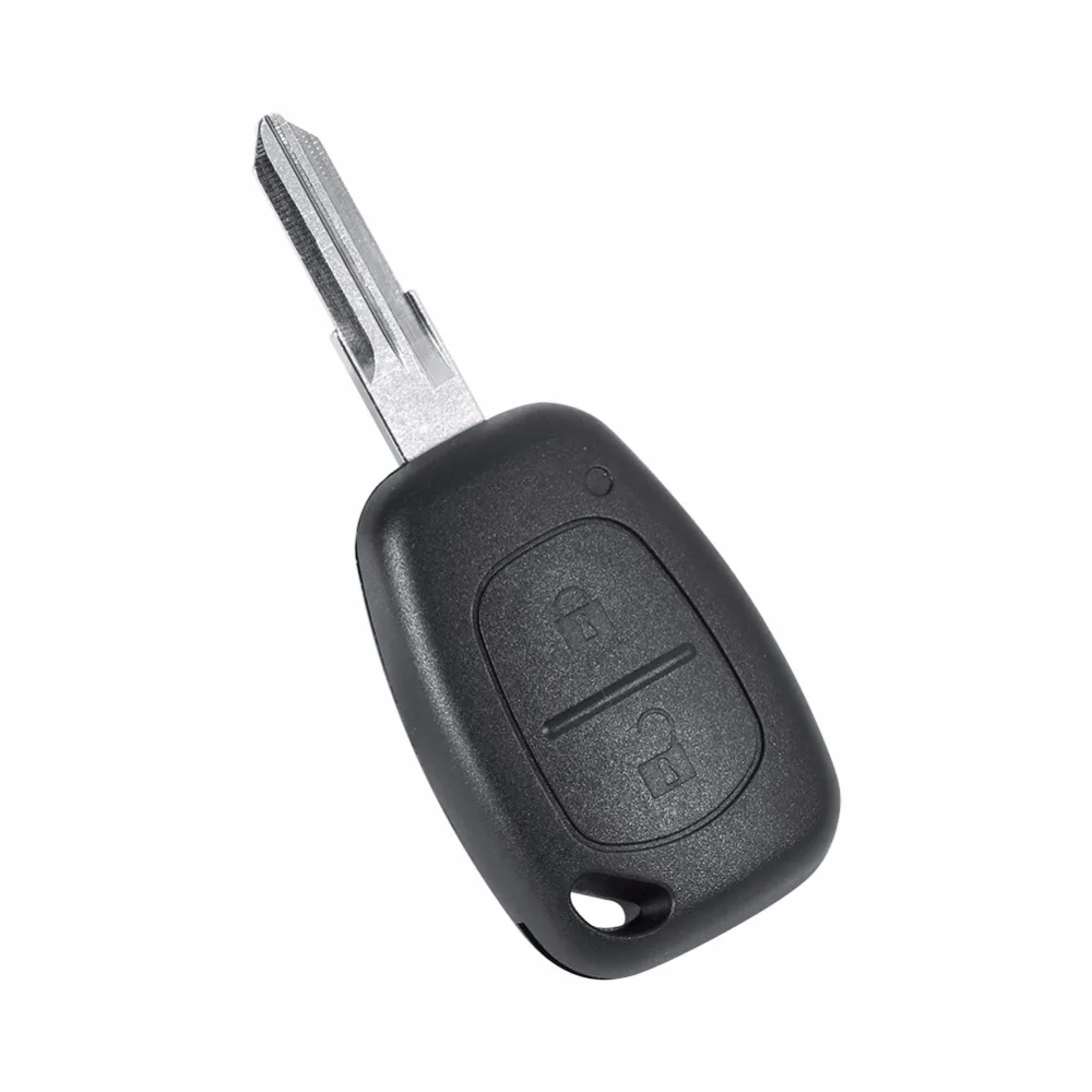 Чехол для ключей Renault Kangoo Dacia Logan 2 кнопки невырезанный пустой дистанционный ключ |
