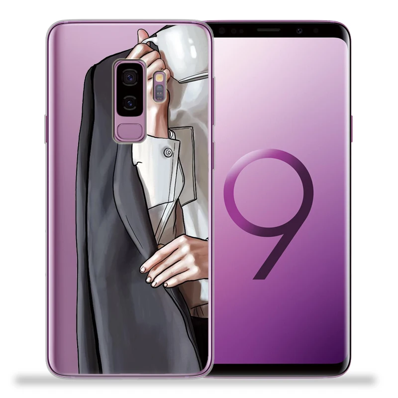 Модный женский чехол для samsung Galaxy S9 для samsung S8 S10 Plus S7 S6 Edge S10 Lite Note 8 9 Мягкий защитный чехол Etui