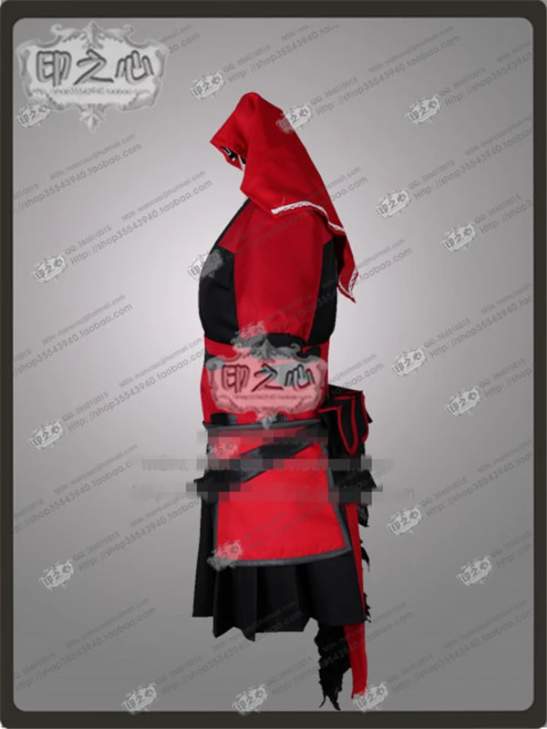 

Anime Raven Branwen Kimono Red And Black Cosplay Costume Kimon+Dress D