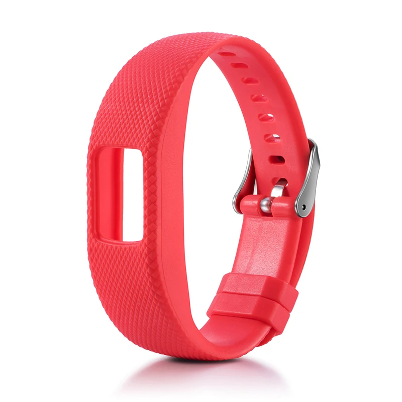 Красный Essidi резиновый ремешок Застежка для Garmin Vivofit 4 быстросъемный ремешок Пряжка для Garmin Vivofit 4 - Цвет: Красный