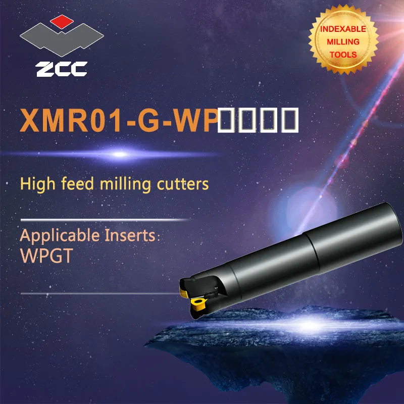

ZCC.CT high feed milling cutters XMR01 -G-WP high performance CNC lathe tools indexable milling tools