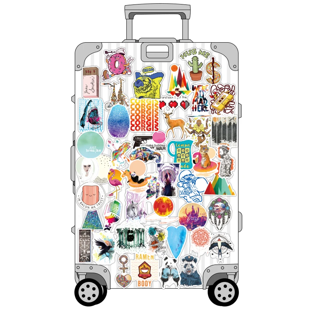 100 шт. наклейка серии террор граффити скелет темные забавные наклейки для DIY на