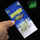 WALK FISH 5 шт.компл. светящаяся искусственная рыболовная приманка, рыболовные приманки с 5 крючками, маячок для рыбалки, приманки, мягкие рыболовные крючки