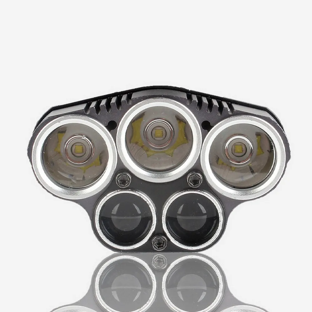 6 режимов СВЕТОДИОДНАЯ головная лампа 5LED 3T6 + 2Q5 светодиодная Налобная фара из