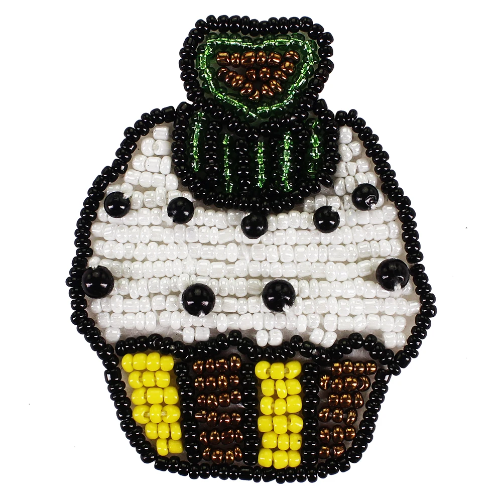 Ручная работа бисерные нашивки для мороженого аппликация броши детская обувь