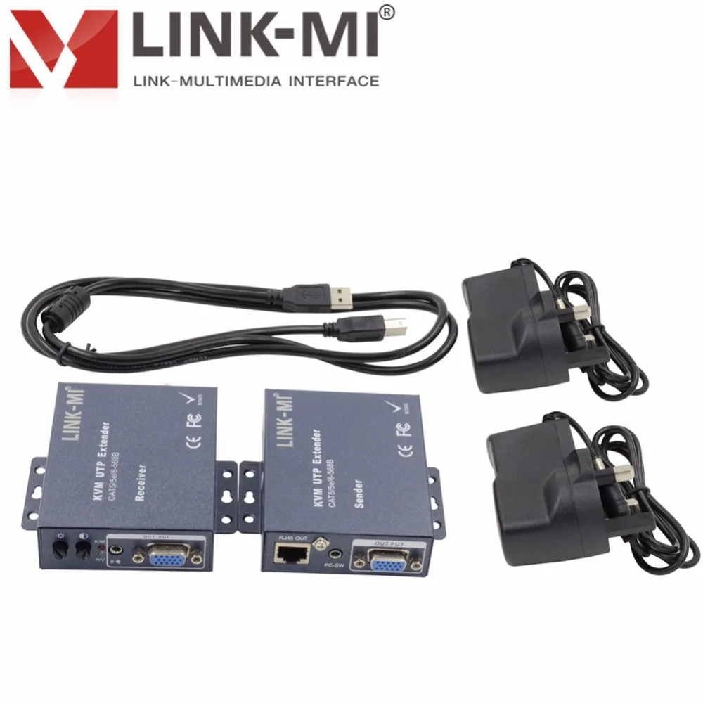 LINK-MI K101TR PS/2 KVM расширитель передатчик и приемник расширение VGA видео USB сигнала по