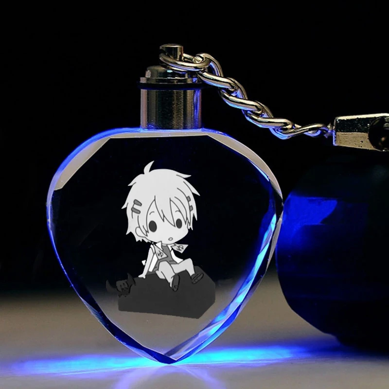 SERVAMP в форме сердца аниме светодиодный брелок Рисунок брелок кристалл игрушка брелок Светильник брелок унисекс подарки Новинка - Цвет: see chart