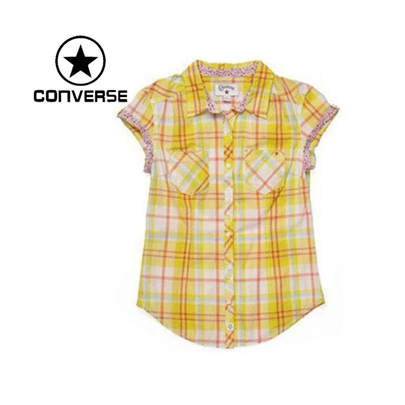 Оригинальные женские рубашки с коротким рукавом Converse спортивная