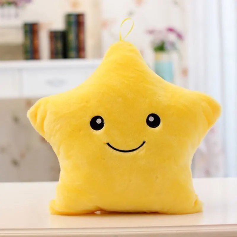 30CM Luminous Pillow Christmas Toys Led Light Plush Hot Colorful Stars Kids Birthday Gift Good Quality Toy Store | Игрушки и хобби