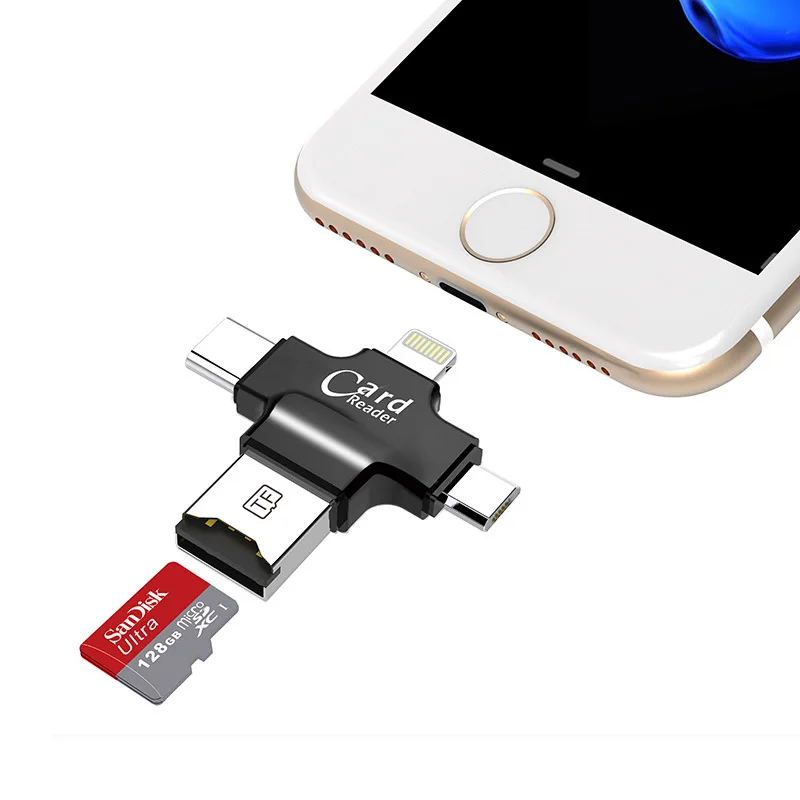 4 в 1 sandisk 32 Гб 64 Флешка OTG USB флэш накопитель для iPhone 5/5s/5c/6/6 Plus/7/ipad кард ридер 16 Гб|drive