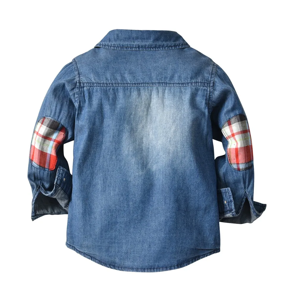 Детские рубашки для мальчиков весна 2019 детская однотонная блузка в английском