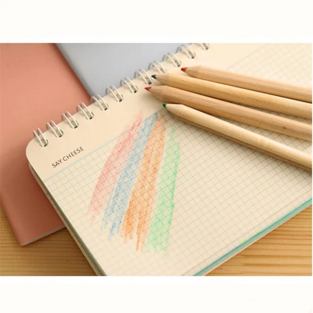 Картриджи из крафт бумаги разноцветные карандаши 12 цветов насадочная точилка