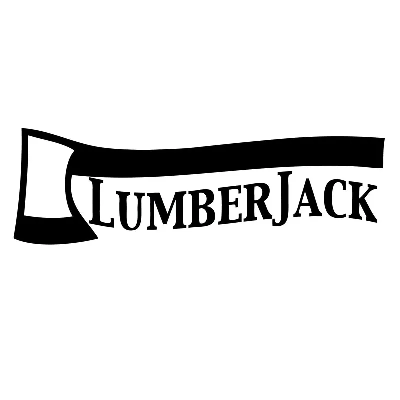 X см забавная виниловая наклейка LUMBERJACK Стайлинг автомобиля черная/Серебристая