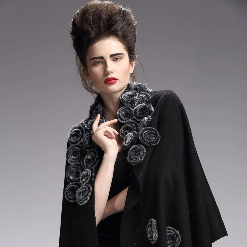 Лидер продаж 2016 новинка женская зимняя популярная шерстяная шаль ZY87051 с объемным