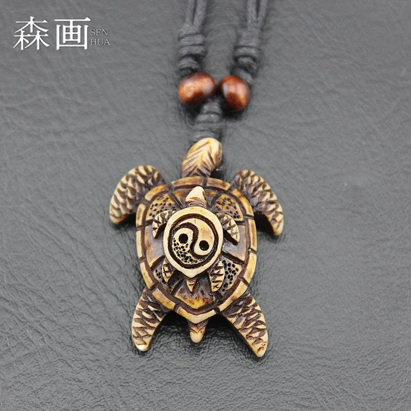 Крутое ожерелье с имитацией костей яка для детей и матерей черепашек серферов