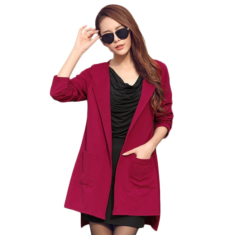 2017 новая мода свободно Открыть стежка карманы куртки Топы корректирующие Для