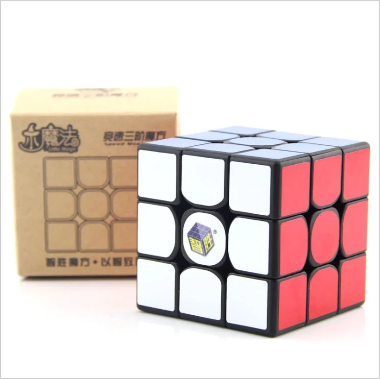 Новый оригинальный YuXin маленький магический 3x3x3 куб пазл черный без наклеек