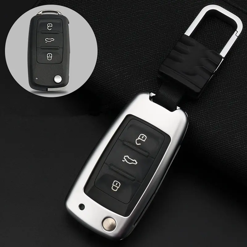 Чехол для ключей из цинкового сплава Volkswagen VW Golf 7 GTI R MK7 Tiguan Skoda Octavia A7 Seat Leon Ibiza |
