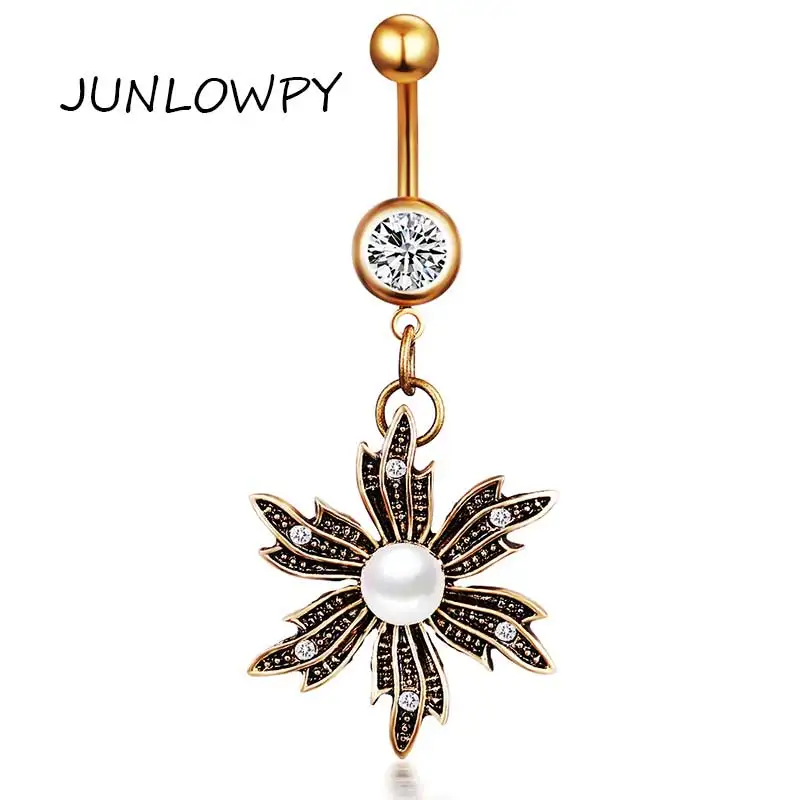 JUNLOWPY кольцо для живота 20 штук пирсинг ювелирные изделия тела без никеля