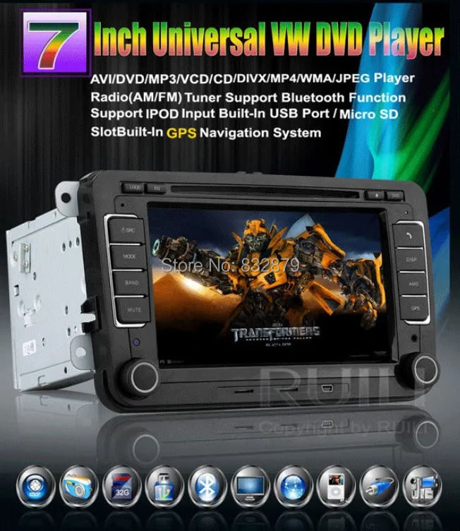 New! 7 &quot2din Автомобильный DVD для VW GOLF 5 Golf 6 ПОЛО PASSAT CC JETTA TIGUAN TOURAN EOS ШАРАН SCIROCCO TRANSPORTER T5