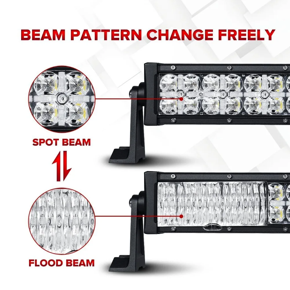 Partol 52&quot 500W Straight DRL LED Light Bar Offroad Led Work Driving Lamp Combo Beam for Truck ATV SUV Boat 4x4 4WD 12V 24V | Автомобили