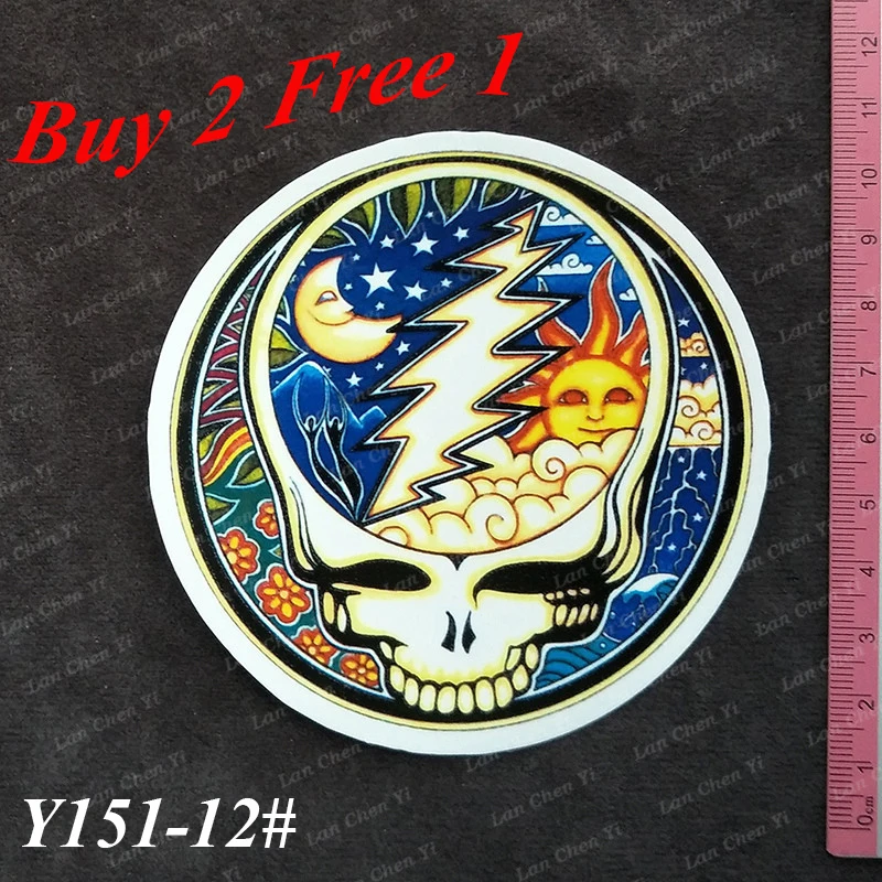 Y151 # The Grateful Dead серии ПВХ наклейки Дорожный чемодан настенная пенал для велосипеда