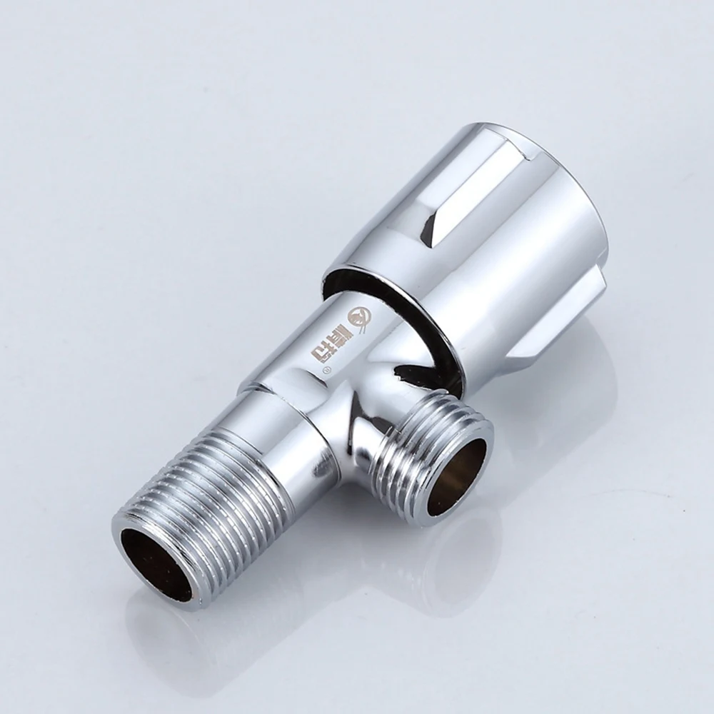 Высокое качество 1/" Мужской Латунный хромированный для ванной и кухни Угловой запорный клапан заправочные клапаны/горячий и холодный трехходовой клапан