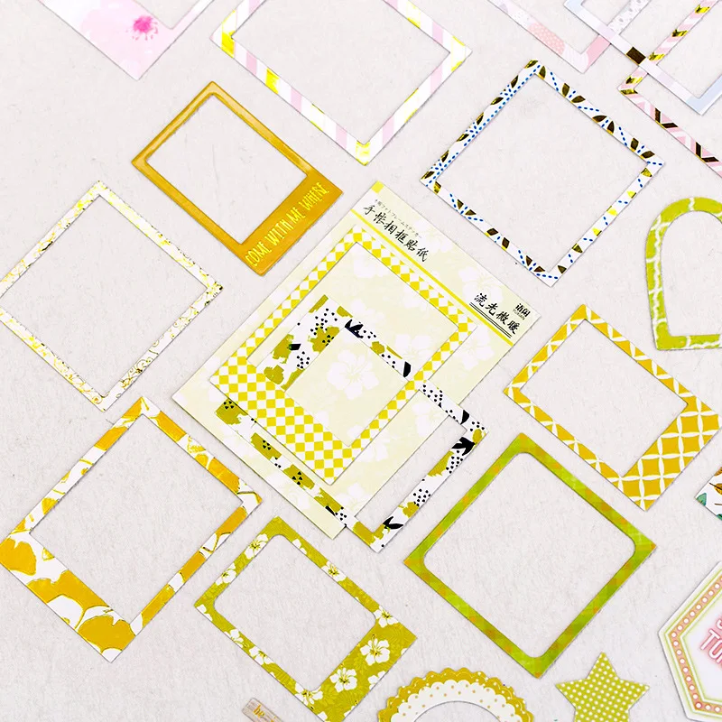 15 шт./упак. свежий симпатичная фоторамка границы Справочник наклейки самодельные