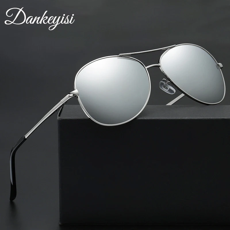 

DANKEYISI Vintage Pilot Sunglasses Men Women Polarized UV400 Driving Sunglasses Retro Mirror Sun Glasses Brand Designer