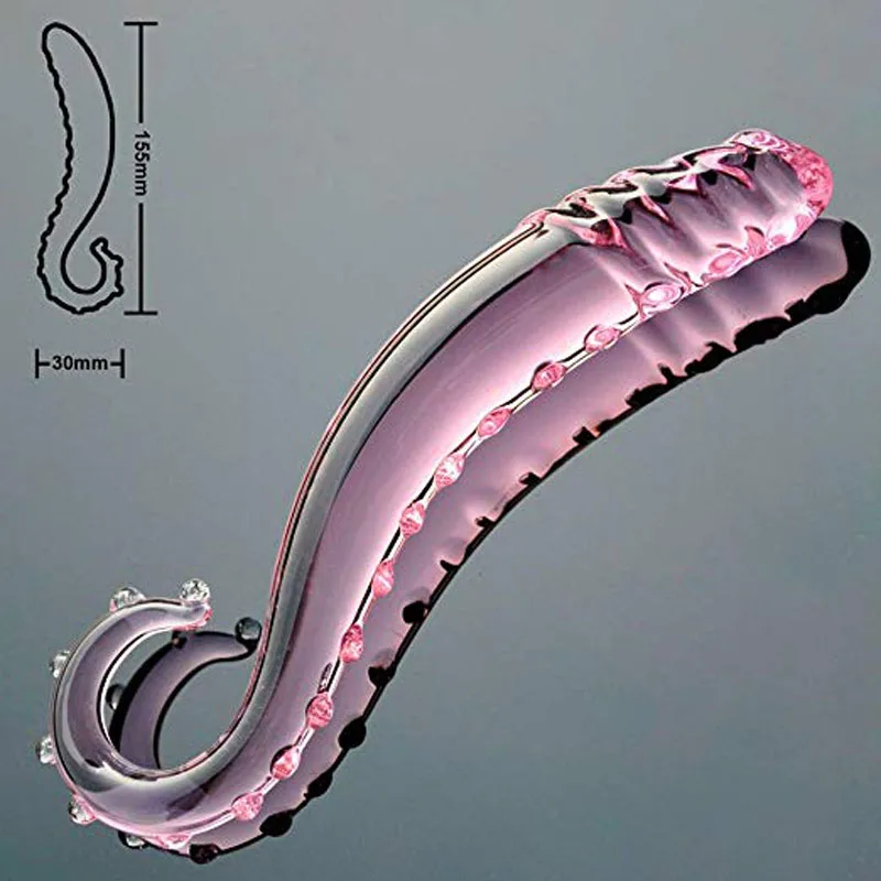 Glass Anal Plug Sex Toys Prostate Massager Erotic Adult for Men Women Wand Products Butt Crystal Dildo | Красота и здоровье