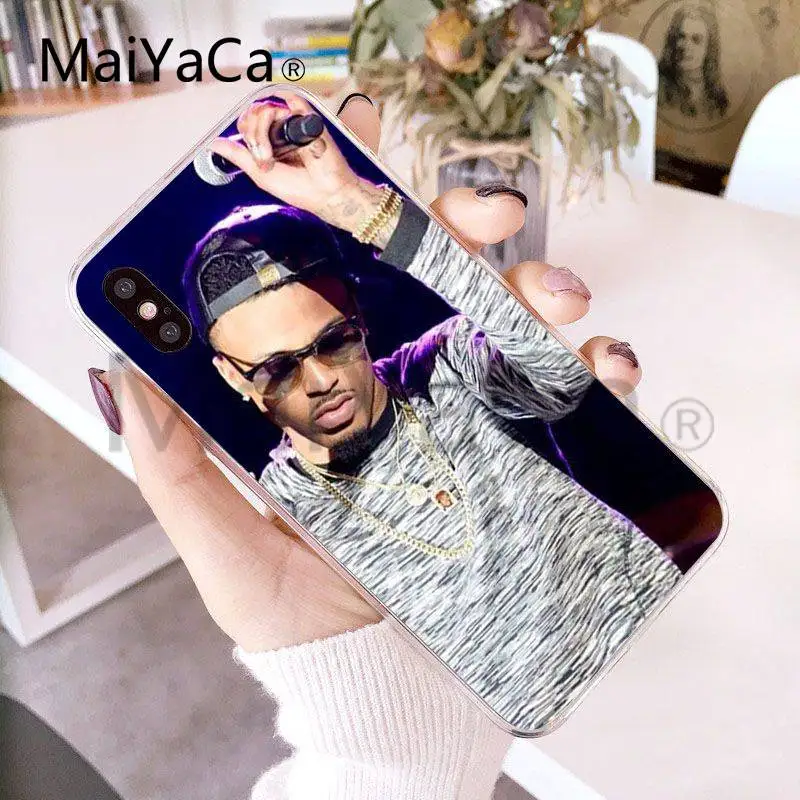 MaiYaCa для iphone 7 6 X Чехол POP Signer August Alsina Music Star Прозрачный чехол iPhone 8 6S Plus 10 XS XR XSMAX 4S |