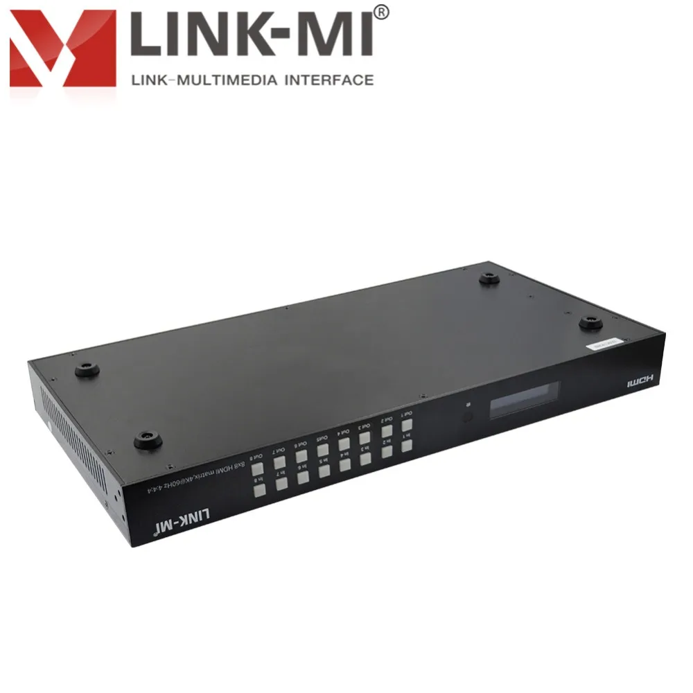 LINK-MI MX11 8x8 HDMI матрица 2 0 Поддержка 4K @ 60hz YUV4: 4: 4 18 Гбит/с HDR 8xhdmi вход выход с 8xspdif аудио