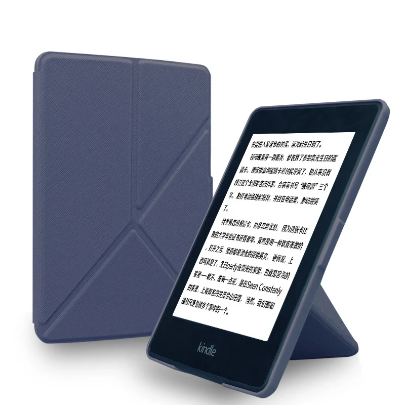 Kindle Paperwhite 2 3 складной чехол из искусственной кожи Smart Cover для Amazon Paperwhite 1/2/3 с держателем 6 'электронная книга оболочки - Цвет: Navy