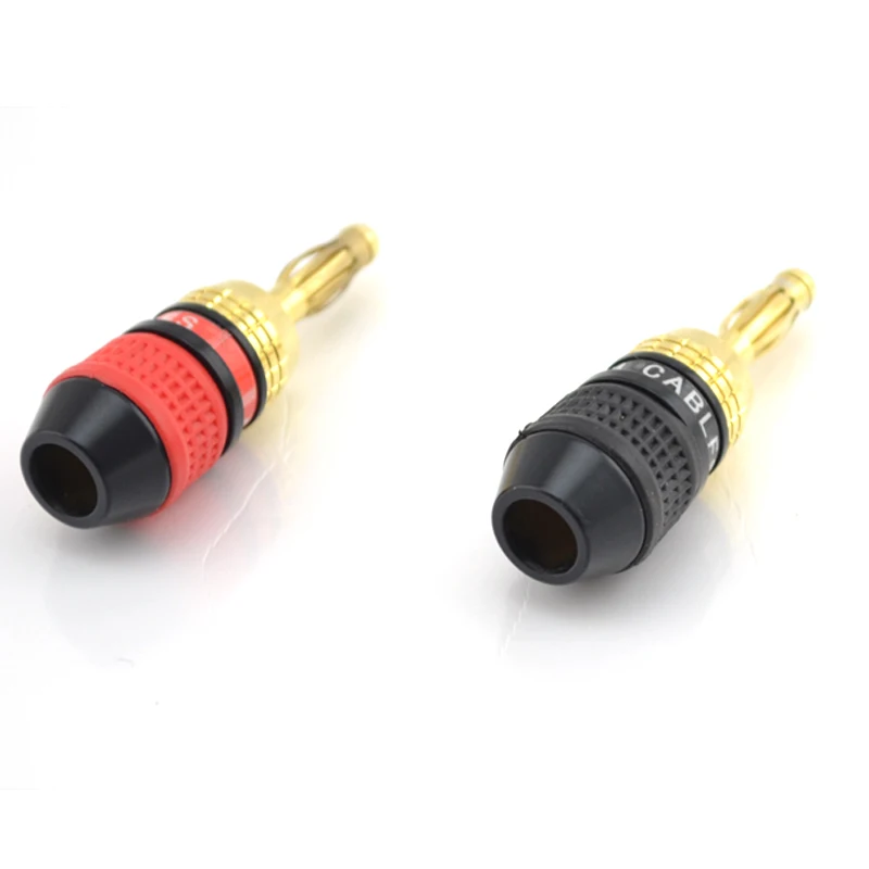 4 шт. серия Aurum Pro 24k позолоченный разъем банановые вилки динамик