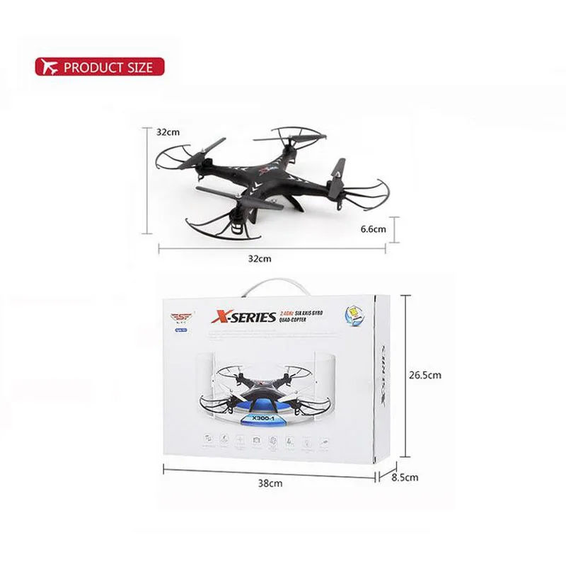 Квадрокоптер с камерой подарок игрушка RC самолет 2 4G 2MP 4CH 6 Axis 4D Droll большой пульт