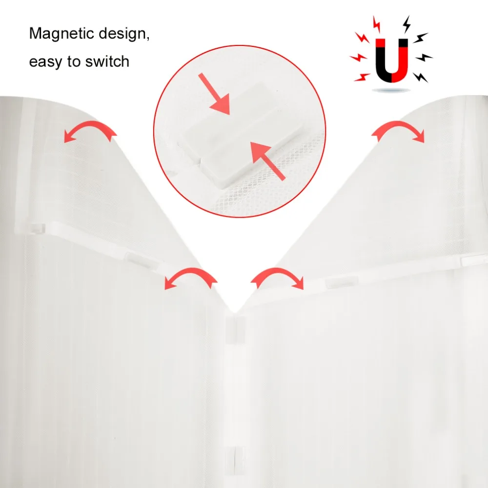 Магнитная противомоскитная штора OUTAD Тюлевая Автоматическая сетка для окна на