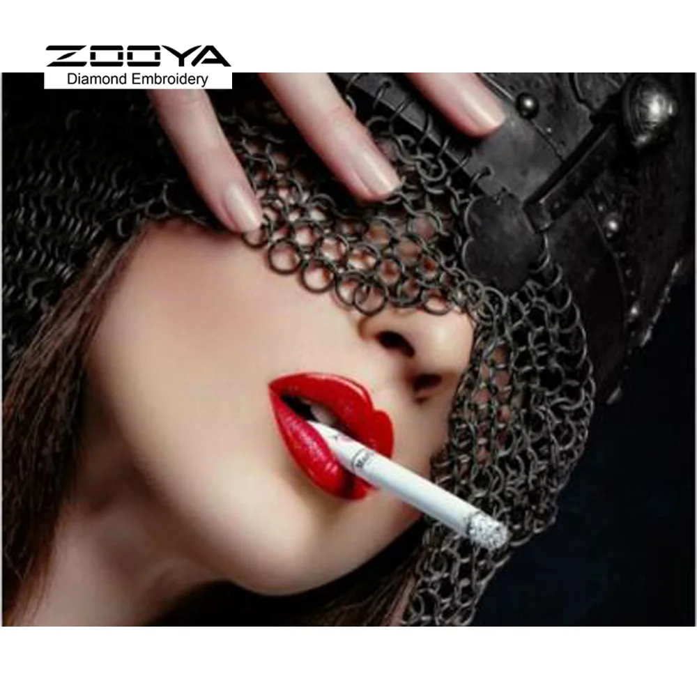 5D DIY Алмазная картина с красным ртом алмазная вышивка крестиком сексуальные